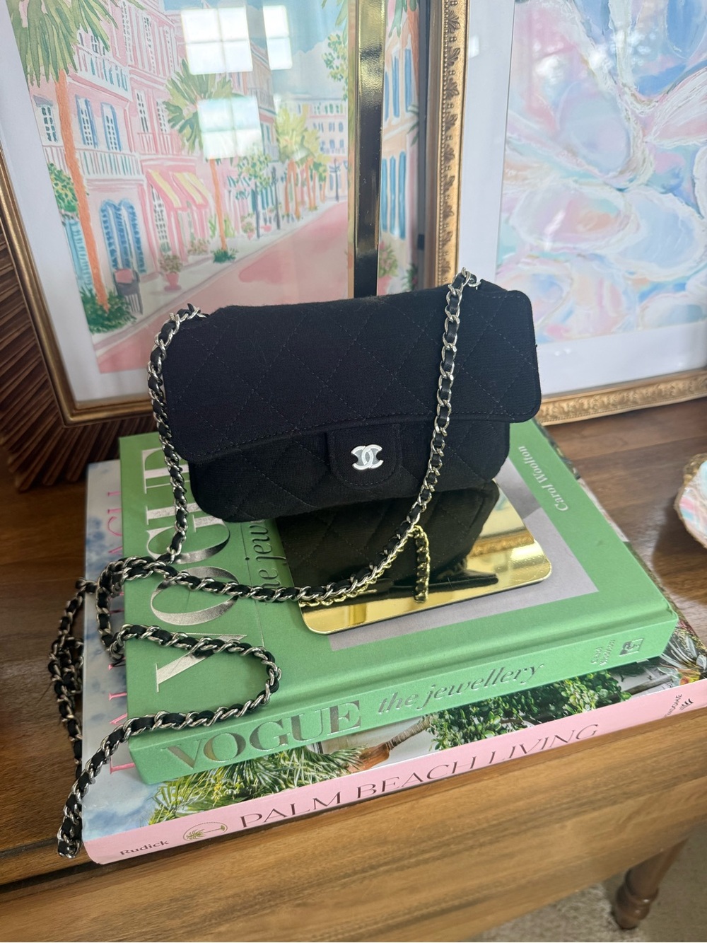 CHANEL flap shopping tote